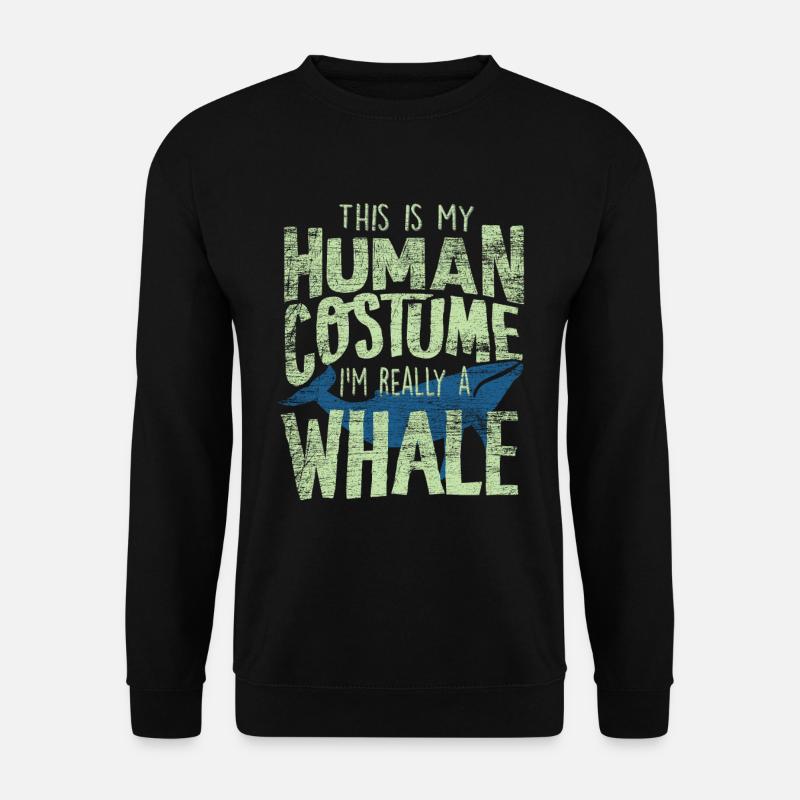 Wal - Unisex Pullover - Schwarz