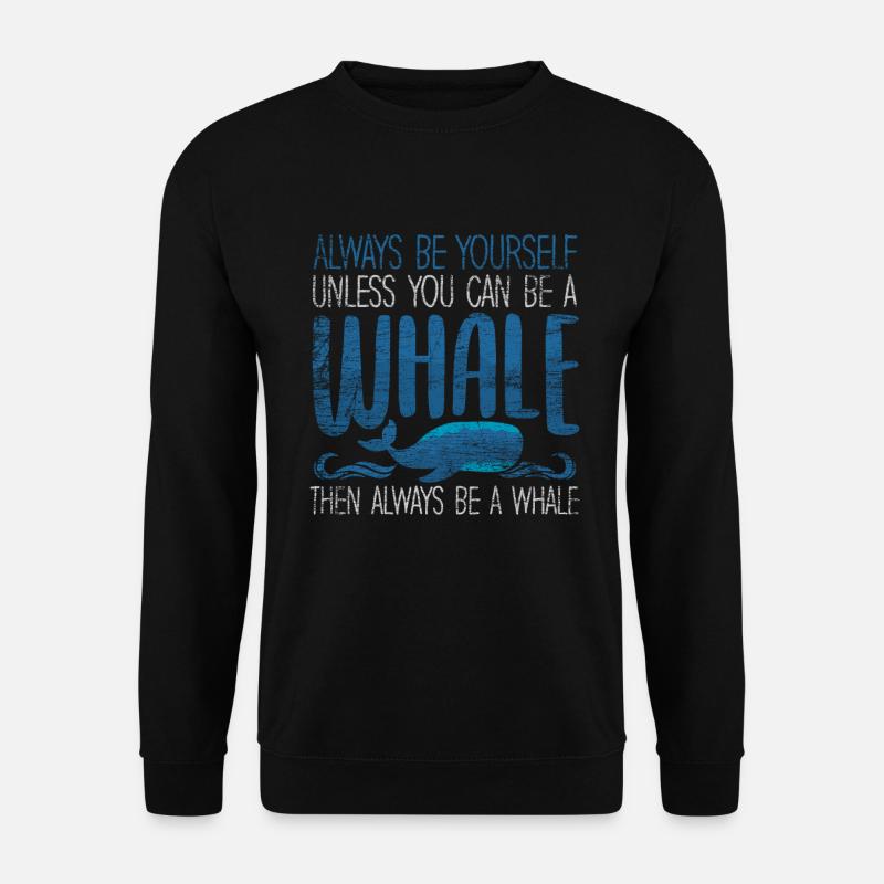 Wal - Unisex Pullover - Schwarz