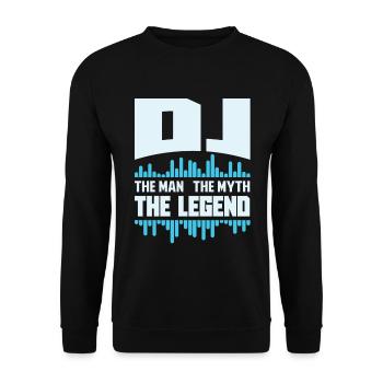 DJ - Sweat-shirt Unisexe - noir - Devant - Alina (178cm) & Michal (187cm)