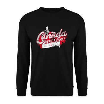 Canada - Unisex Sweatshirt - black - Front - Alina (178cm) & Michal (187cm)