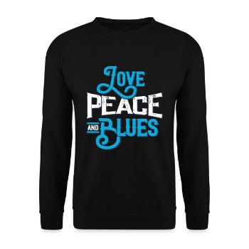 Blues - Unisex Pullover - Schwarz - Vorne - Alina (178cm) & Michal (187cm)