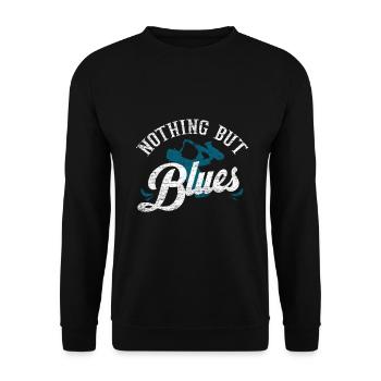 Blues - Unisex Pullover - Schwarz - Vorne - Alina (178cm) & Michal (187cm)
