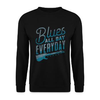 Blues - Unisex Pullover - Schwarz - Vorne - Alina (178cm) & Michal (187cm)