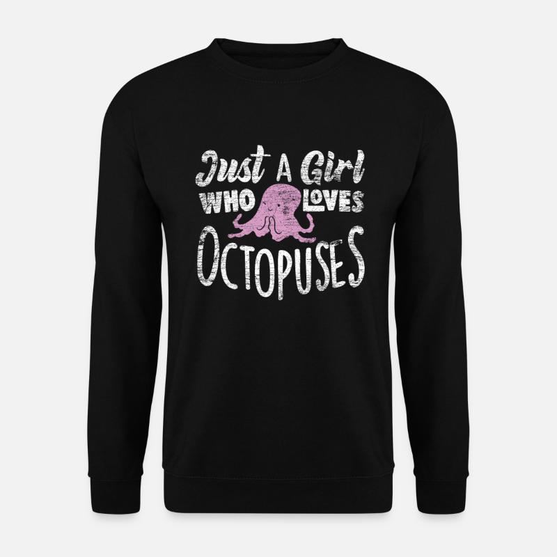 Oktopus - Unisex Pullover - Schwarz