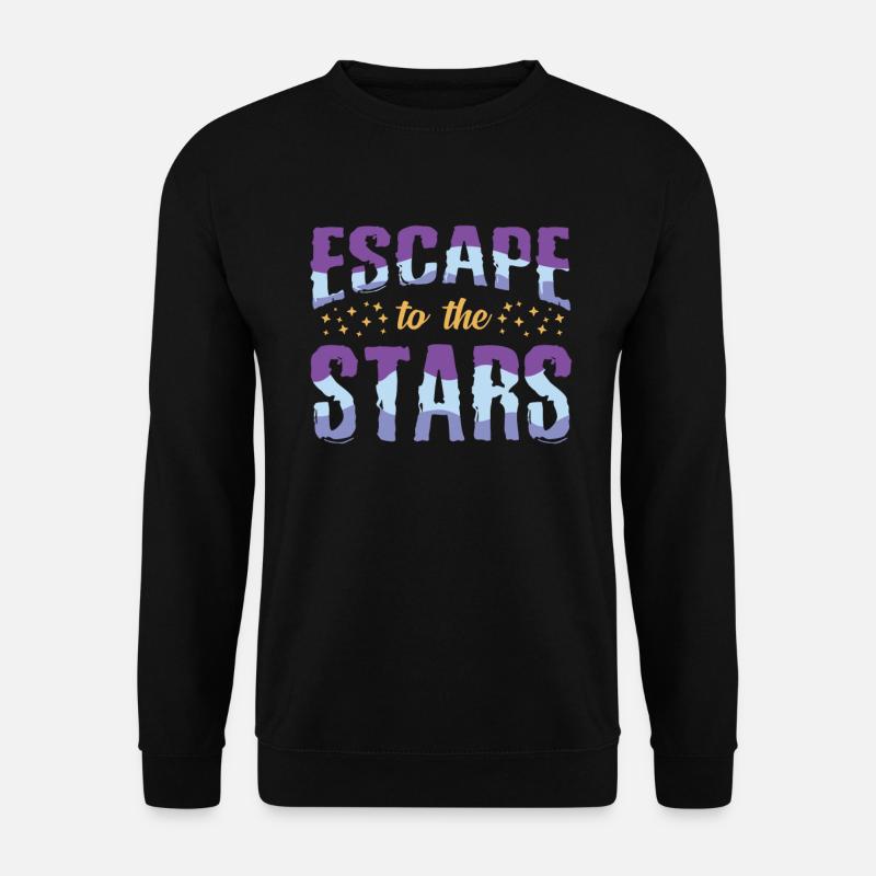 Galaxie Astronaut - Unisex Pullover - Schwarz