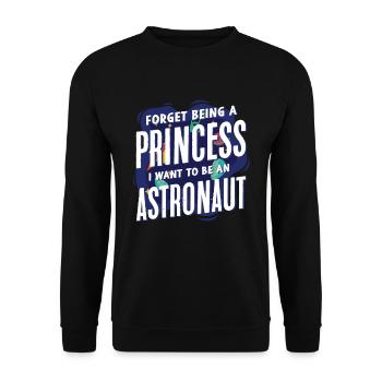 Astronaut - Unisex Pullover - Schwarz - Vorne - Alina (178cm) & Michal (187cm)