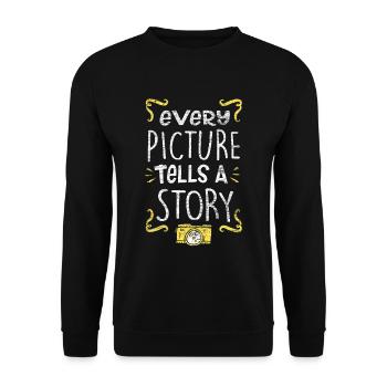 Photographer camera - Unisex Sweatshirt - black - Front - Alina (178cm) & Michal (187cm)