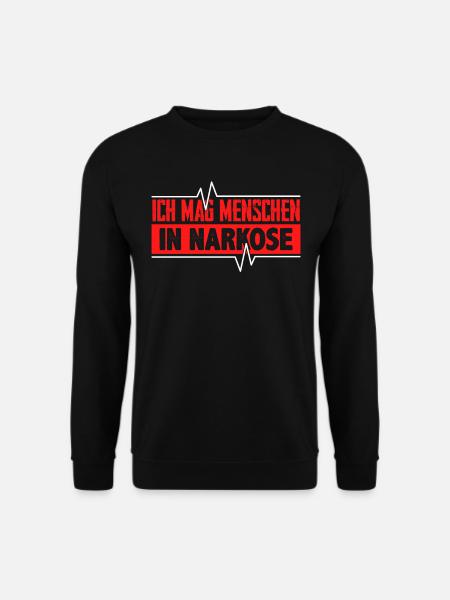 Anästhesie Pflegekraft Krankenpflege Geschenk - Unisex Pullover - Schwarz