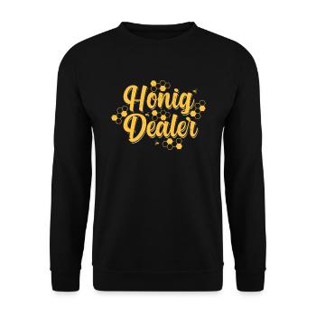 Beekeeper - honey dealer - beekeeping - Unisex Sweatshirt - black - Front - Alina (178cm) & Michal (187cm)