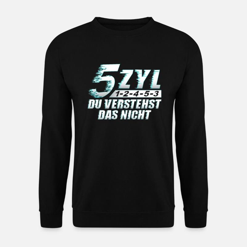 5 Zylinder Fünfzylinder Motor - Unisex Pullover - Schwarz