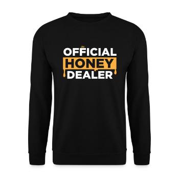 Official Honey Dealer - Beekeeper Honey Beekeeping - Unisex Sweatshirt - black - Front - Alina (178cm) & Michal (187cm)