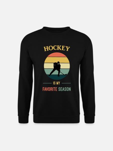Vintage Retro Eishockeyspieler Team Goalie Geschenk - Unisex Pullover - Schwarz
