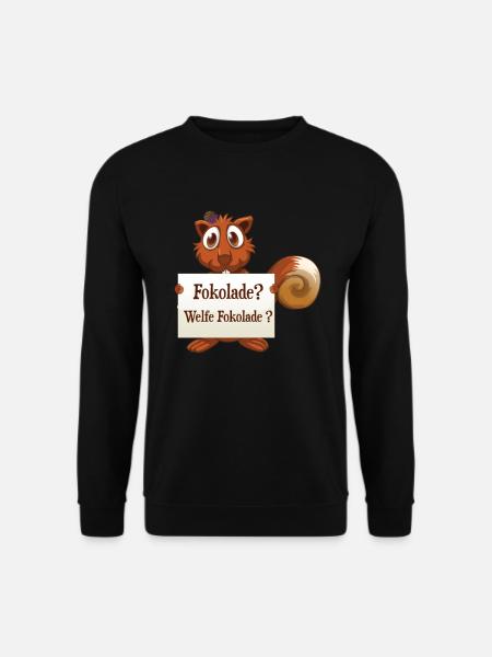 Fokolade Welfe Schokoladen Liebhaber Pralinen - Unisex Pullover - Schwarz