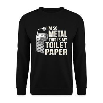 Metal Musique Heavy Metal Black Metal Death Metal - Sweat-shirt Unisexe - noir - Devant - Alina (178cm) & Michal (187cm)