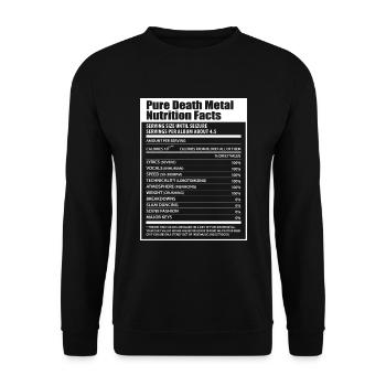Metal Musique Heavy Metal Black Metal Death Metal - Sweat-shirt Unisexe - noir - Devant - Alina (178cm) & Michal (187cm)