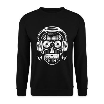 DJ Disc Jockey Beat Maker Producer - Unisex Pullover - Schwarz - Vorne - Alina (178cm) & Michal (187cm)