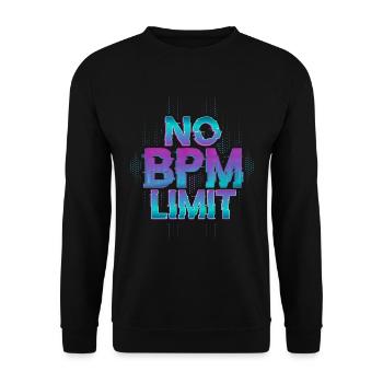 Techno Rave EDM Dubstep électronique D&B - Sweat-shirt Unisexe - noir - Devant - Alina (178cm) & Michal (187cm)