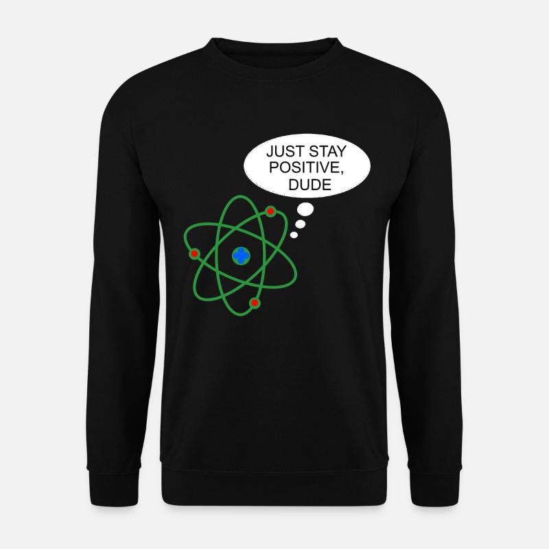 Proton Lustig Wissenschaft Chemie Physik Nerd - Unisex Pullover - Schwarz