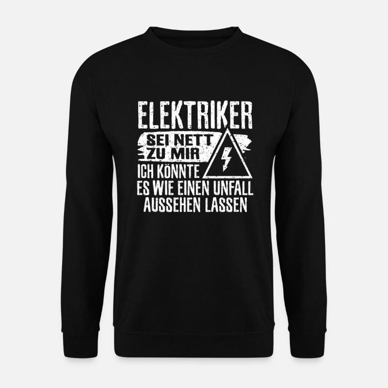 Elektriker Elektroinstallateur Stromer - Unisex Pullover - Schwarz