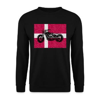Danemark moto tuning mécanicien chopper - Sweat-shirt Unisexe - noir - Devant - Alina (178cm) & Michal (187cm)