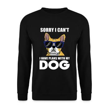 French Bulldog cadeau de bouledogue français - Sweat-shirt Unisexe - noir - Devant - Alina (178cm) & Michal (187cm)