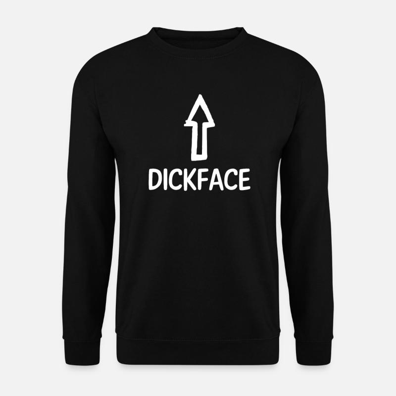 Irony - sarcasm - cock face - Unisex Sweatshirt - black