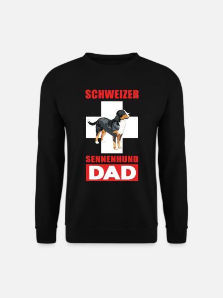 Schweizer Sennenhund Geschenkidee Hund - Unisex Pullover - Schwarz