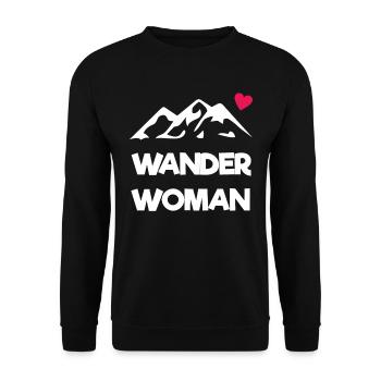 Wander Woman - Unisex Pullover - Schwarz - Vorne - Alina (178cm) & Michal (187cm)