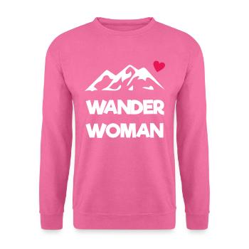 Wander Woman - Sweat-shirt Unisexe - rose - Devant