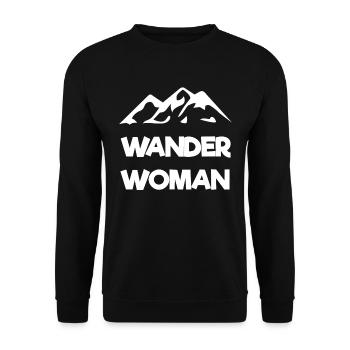Wander Woman - Unisex Pullover - Schwarz - Vorne - Alina (178cm) & Michal (187cm)