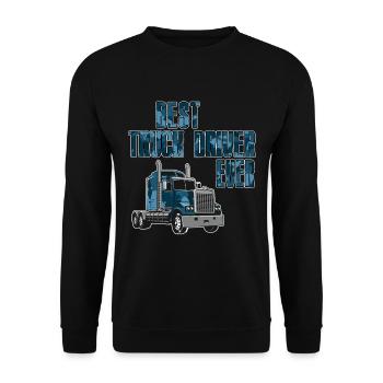 Meilleur chauffeur de camion de tous les temps - Sweat-shirt Unisexe - noir - Devant - Alina (178cm) & Michal (187cm)