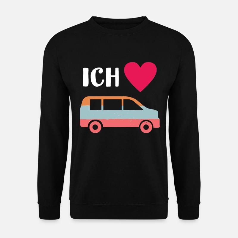 Van - Bus - Liebe - Transporter - Unisex Pullover - Schwarz