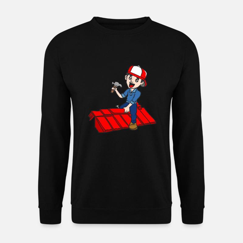 DACHDECKER - Unisex Pullover - Schwarz