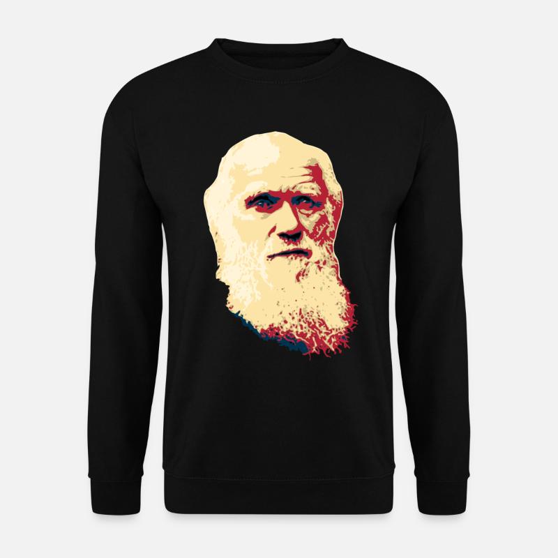 Charles Darwin - Unisex Pullover - Schwarz