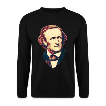 Richard Wagner - Unisex Pullover - Schwarz - Vorne - Alina (178cm) & Michal (187cm)