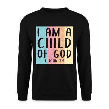 Chrétien chrétien bible dieu cadeau croyant - Sweat-shirt Unisexe - noir - Devant - Alina (178cm) & Michal (187cm)