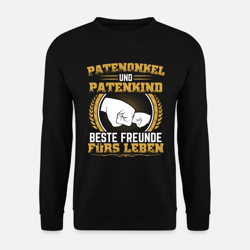 Patenonkel Patenkind Geschenk Taufpate Pate Onkel - Unisex Pullover - Schwarz