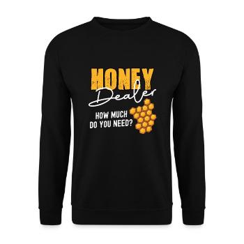 Honey Dealer de combien avez-vous besoin? - Sweat-shirt Unisexe - noir - Devant - Alina (178cm) & Michal (187cm)