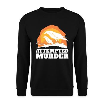 Literature t-shirt perfect for anyone who loves drama - Unisex Sweatshirt - black - Front - Alina (178cm) & Michal (187cm)