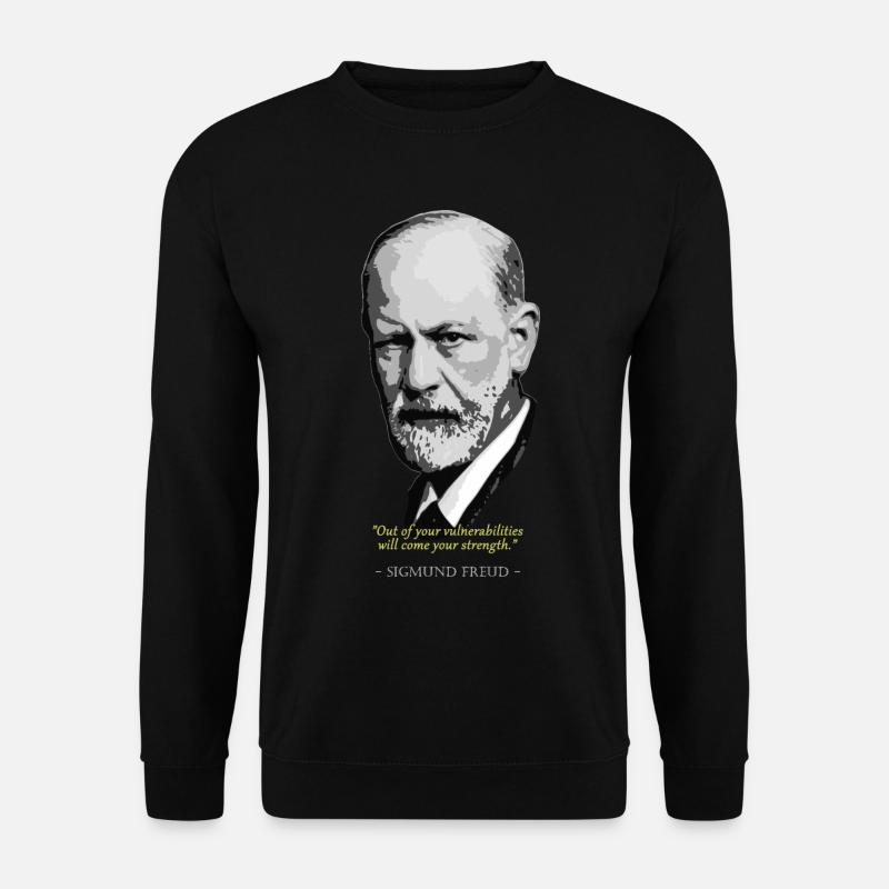 Sigmund FreudZitat - Unisex Pullover - Schwarz