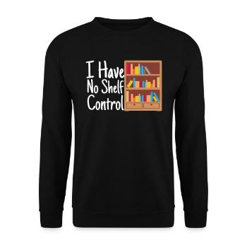 Reading T-Shirt Perfect for Bookworms - Unisex Sweatshirt - black - Front - Alina (178cm) & Michal (187cm)