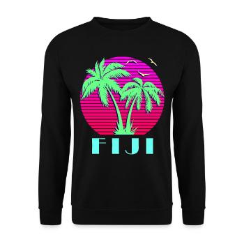 Fidji - Sweat-shirt Unisexe - noir - Devant - Alina (178cm) & Michal (187cm)