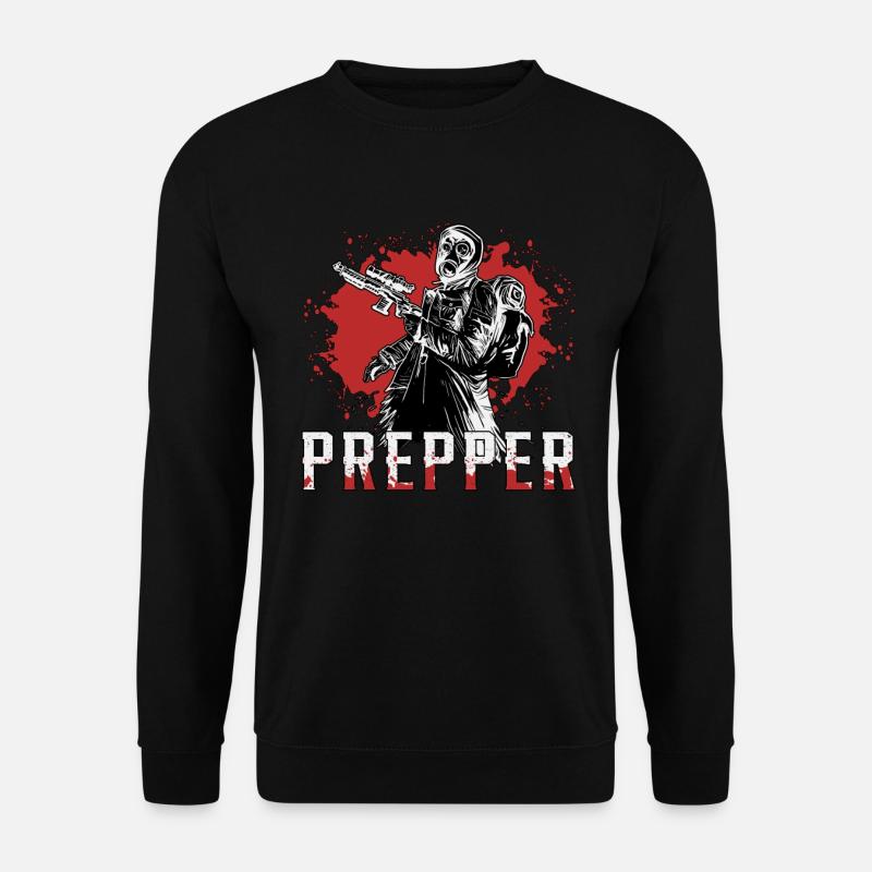 Prepper Survival Apocalypse Überleben Geschenkidee - Unisex Pullover - Schwarz