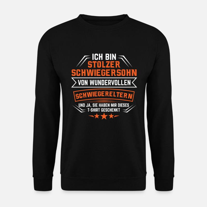 Schwiegersohn Geschenk | Schwiegersöhne - Unisex Pullover - Schwarz