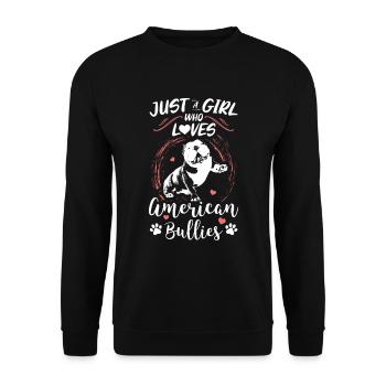 Propriétaire de chien cadeau American Bully - Sweat-shirt Unisexe - noir - Devant - Alina (178cm) & Michal (187cm)