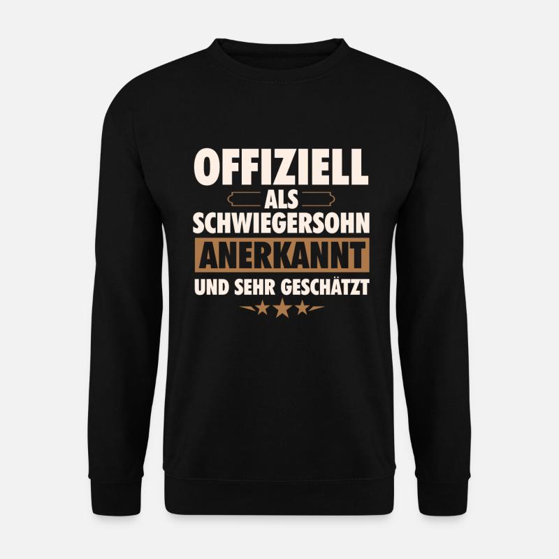 Schwiegersohn | Geschenk Schwiegersöhne Geburtstag - Unisex Pullover - Schwarz
