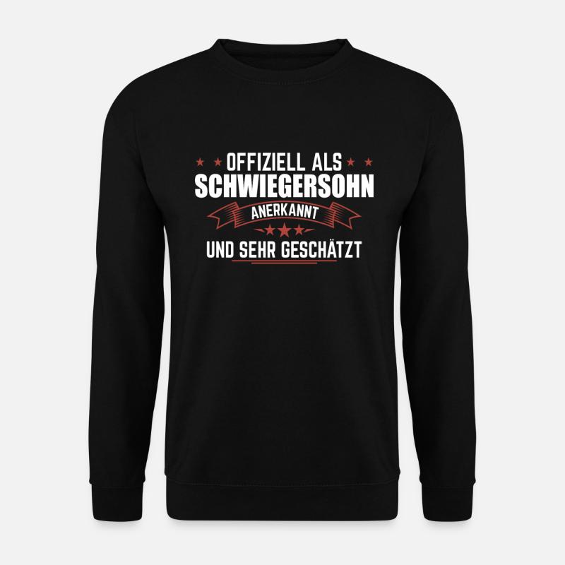 Schwiegersohn Geschenk | Schwiegersöhne Geburtstag - Unisex Pullover - Schwarz