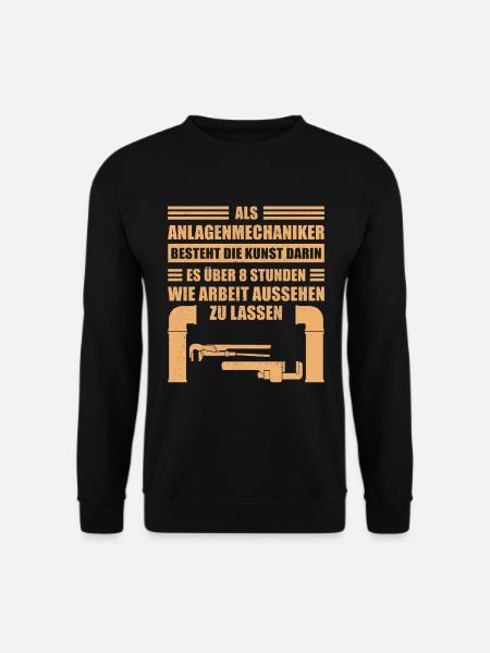 Anlagenmechaniker SHK | Heizungsbauer Geschenk - Unisex Pullover - Schwarz