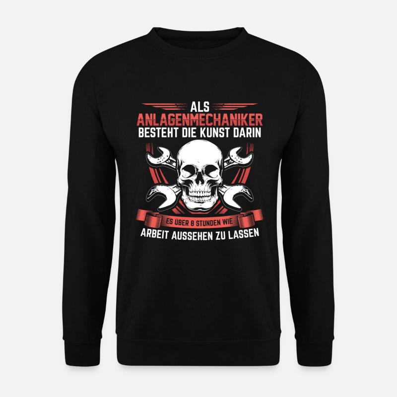 Anlagenmechaniker SHK | Heizungsbauer Geschenk - Unisex Pullover - Schwarz