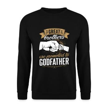 Great brothers become godfather - Sweat-shirt Unisexe - noir - Devant - Alina (178cm) & Michal (187cm)